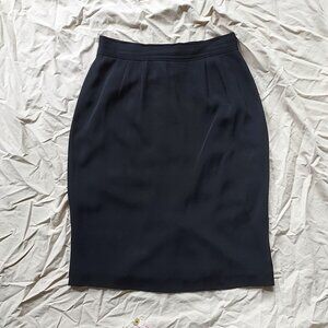 Classic Anne Klein II Black Pencil Skirt